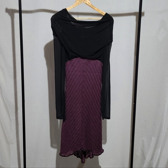 Georges Levesque Pour Scandale dress boho 1980s designer whimsigoth XS vintage - Picture 6 of 15